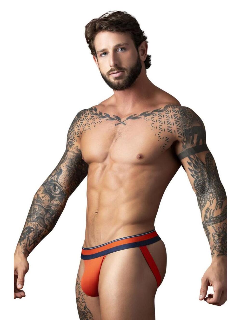 Male Power 349-299 Soo Cumfy Jockstrap Color Orange